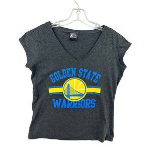 Golden State Warriors Women T-Shirt Gray Logo Graphic Tee EUC Size L